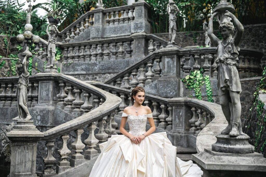 Kaliandra resort organic farm wedding pre wedding stairs